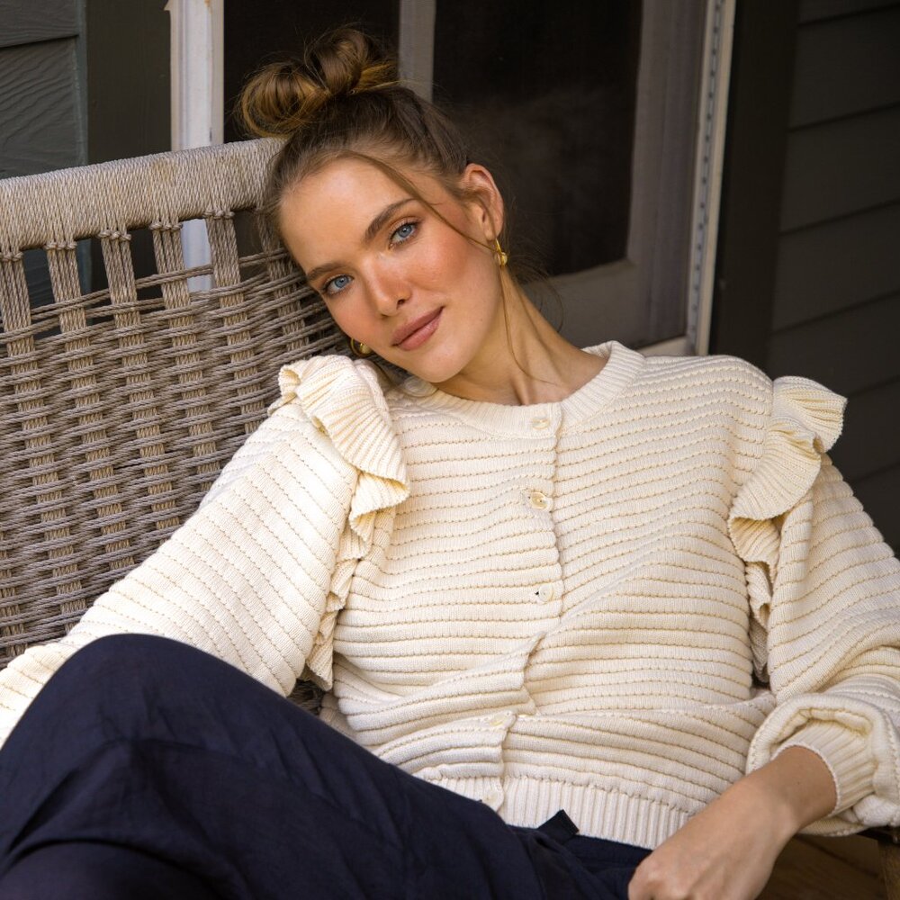 Cleobella Maelle Ivory Cardigan NWT